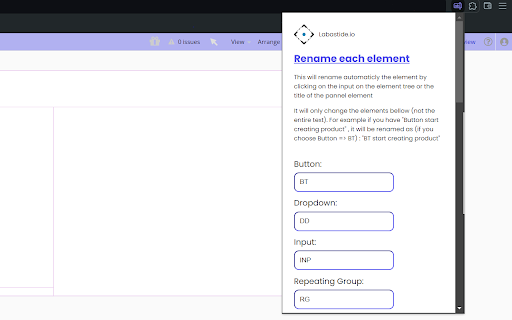 Bubble Element Renamer from Chrome web store to be run with OffiDocs Chromium online Bubble Element Renamer from Chrome web store to be run with OffiDocs Chromium online