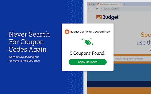 Budget Car Rental Coupon Finder Latest Coupons Best Deals from Chrome web store to be run with OffiDocs Chromium online Budget Car Rental Coupon Finder Latest Coupons Best Deals from Chrome web store to be run with OffiDocs Chromium online