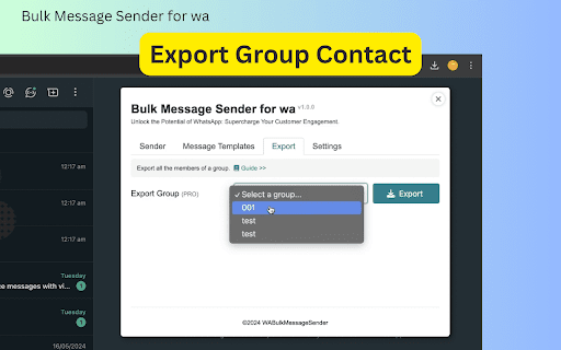 Bulk Message Sender for wa from Chrome web store to be run with OffiDocs Chromium online Bulk Message Sender for wa from Chrome web store to be run with OffiDocs Chromium online