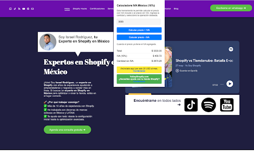 Calculadora IVA México from Chrome web store to be run with OffiDocs Chromium online Calculadora IVA México from Chrome web store to be run with OffiDocs Chromium online