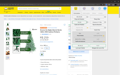 Calculadora Mercado Livre Gratis from Chrome web store to be run with OffiDocs Chromium online Calculadora Mercado Livre Gratis from Chrome web store to be run with OffiDocs Chromium online