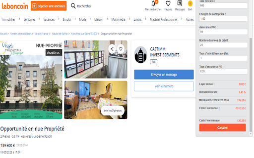Calcul Rentabilité from Chrome web store to be run with OffiDocs Chromium online Calcul Rentabilité from Chrome web store to be run with OffiDocs Chromium online