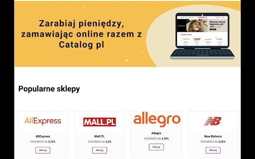 Catalogpl CashBack PL from Chrome web store to be run with OffiDocs Chromium online Catalogpl CashBack PL from Chrome web store to be run with OffiDocs Chromium online