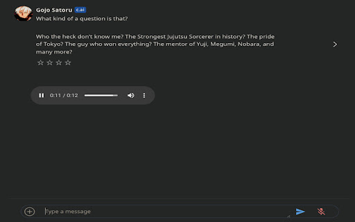 CharacterAIVoices from Chrome web store to be run with OffiDocs Chromium online CharacterAIVoices from Chrome web store to be run with OffiDocs Chromium online