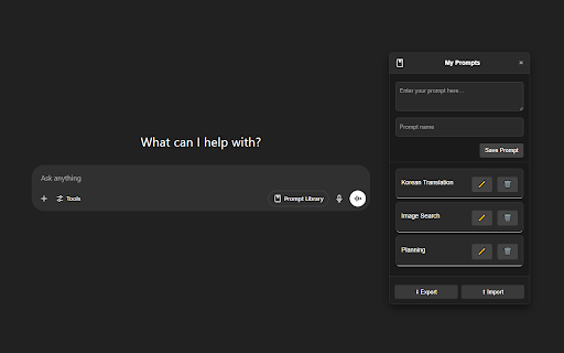 ChatGPT Prompt Bar from Chrome web store to be run with OffiDocs Chromium online ChatGPT Prompt Bar from Chrome web store to be run with OffiDocs Chromium online