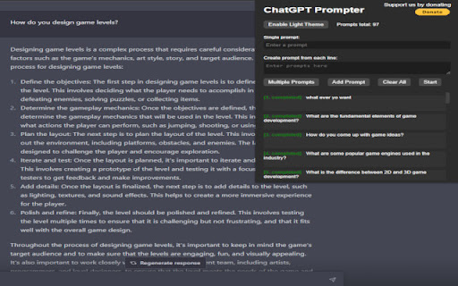 ChatGPT Prompt List from Chrome web store to be run with OffiDocs Chromium online ChatGPT Prompt List from Chrome web store to be run with OffiDocs Chromium online