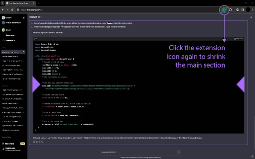 ChatGPT ScreenSize from Chrome web store to be run with OffiDocs Chromium online ChatGPT ScreenSize from Chrome web store to be run with OffiDocs Chromium online