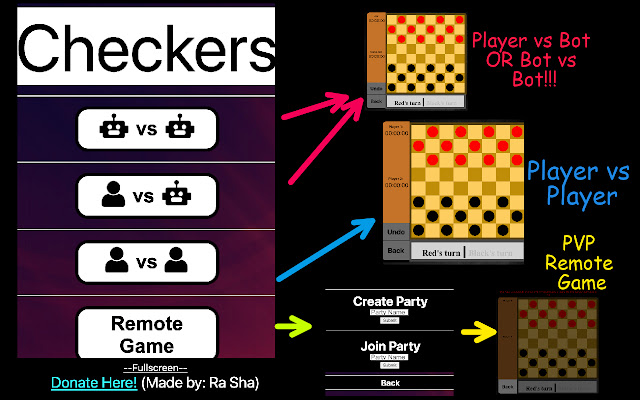 Checkers (Play Checkers) from Chrome web store to be run with OffiDocs Chromium online Checkers (Play Checkers) from Chrome web store to be run with OffiDocs Chromium online