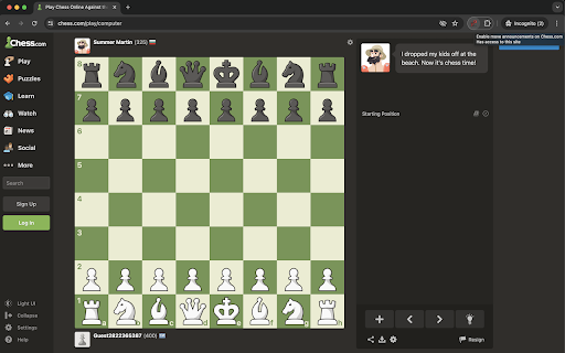 Chess.com Moves Announcer from Chrome web store to be run with OffiDocs Chromium online Chess.com Moves Announcer from Chrome web store to be run with OffiDocs Chromium online