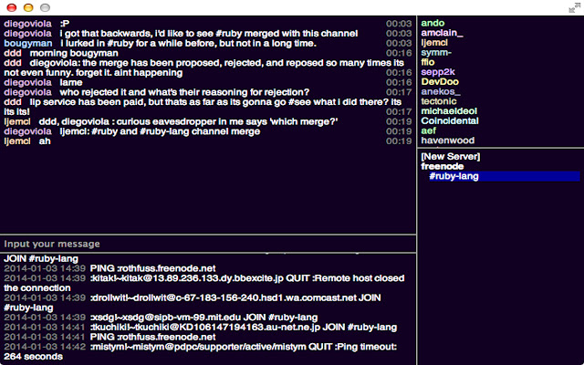 ChroCha IRC client for Chrome from Chrome web store to be run with OffiDocs Chromium online ChroCha IRC client for Chrome from Chrome web store to be run with OffiDocs Chromium online