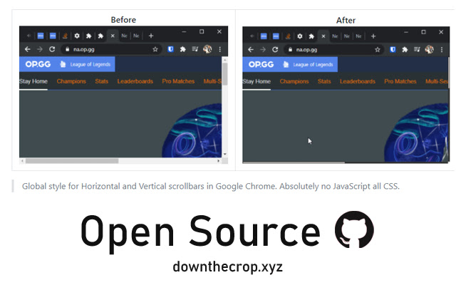 Chrome Minimal Scrollbar from Chrome web store to be run with OffiDocs Chromium online Chrome Minimal Scrollbar from Chrome web store to be run with OffiDocs Chromium online
