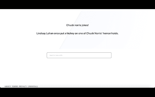 Chuck Norris Tab from Chrome web store to be run with OffiDocs Chromium online Chuck Norris Tab from Chrome web store to be run with OffiDocs Chromium online