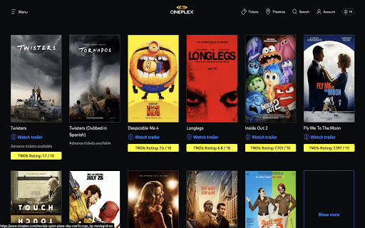 Cineplex Movie Rating from Chrome web store to be run with OffiDocs Chromium online Cineplex Movie Rating from Chrome web store to be run with OffiDocs Chromium online