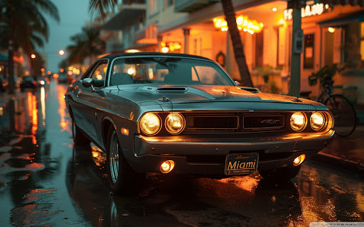 Classic Dodge Challenger RT Night in Miami from Chrome web store to be run with OffiDocs Chromium online Classic Dodge Challenger RT Night in Miami from Chrome web store to be run with OffiDocs Chromium online