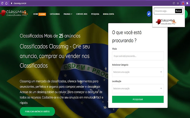 Classificados Classmig from Chrome web store to be run with OffiDocs Chromium online Classificados Classmig from Chrome web store to be run with OffiDocs Chromium online