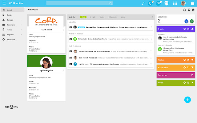 Clic CRM from Chrome web store to be run with OffiDocs Chromium online Clic CRM from Chrome web store to be run with OffiDocs Chromium online
