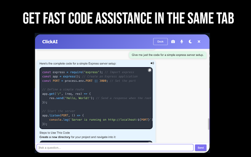 ClickAI from Chrome web store to be run with OffiDocs Chromium online ClickAI from Chrome web store to be run with OffiDocs Chromium online