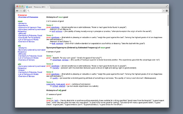 Cloud WordNet Browser from Chrome web store to be run with OffiDocs Chromium online Cloud WordNet Browser from Chrome web store to be run with OffiDocs Chromium online