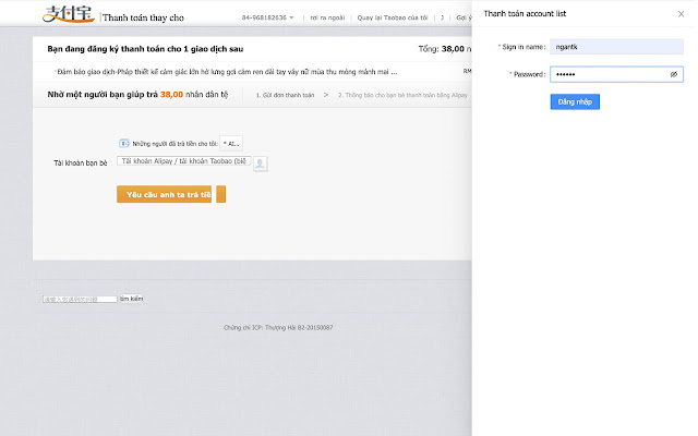 Công cụ thanh toán hộ của Ali33 from Chrome web store to be run with OffiDocs Chromium online Công cụ thanh toán hộ của Ali33 from Chrome web store to be run with OffiDocs Chromium online