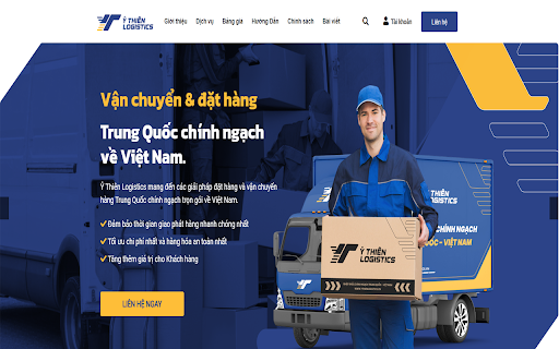 Công cụ đặt hàng Của Ỷ THIÊN LOGISTICS from Chrome web store to be run with OffiDocs Chromium online Công cụ đặt hàng Của Ỷ THIÊN LOGISTICS from Chrome web store to be run with OffiDocs Chromium online