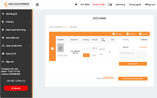 Công cụ đặt hàng Linh San Express from Chrome web store to be run with OffiDocs Chromium online Công cụ đặt hàng Linh San Express from Chrome web store to be run with OffiDocs Chromium online