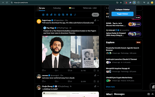 Collapse Twitter Sidebar from Chrome web store to be run with OffiDocs Chromium online Collapse Twitter Sidebar from Chrome web store to be run with OffiDocs Chromium online