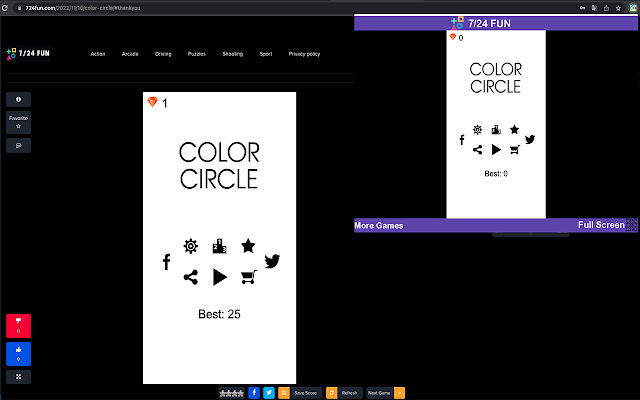 Color Circle Game Arcade Game from Chrome web store to be run with OffiDocs Chromium online Color Circle Game Arcade Game from Chrome web store to be run with OffiDocs Chromium online
