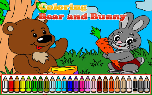 Coloring Bear and Bunny from Chrome web store to be run with OffiDocs Chromium online Coloring Bear and Bunny from Chrome web store to be run with OffiDocs Chromium online
