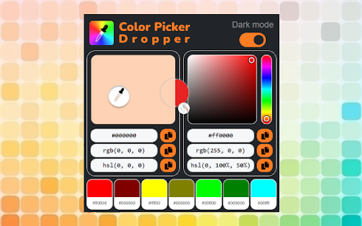 Color Picker Dropper from Chrome web store to be run with OffiDocs Chromium online Color Picker Dropper from Chrome web store to be run with OffiDocs Chromium online