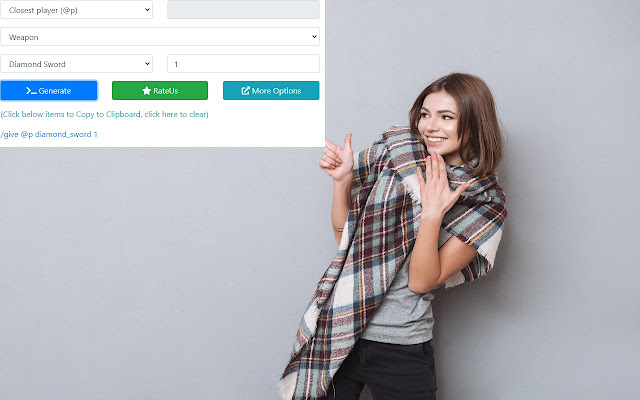 Command Generator for Minecraft™ from Chrome web store to be run with OffiDocs Chromium online Command Generator for Minecraft™ from Chrome web store to be run with OffiDocs Chromium online