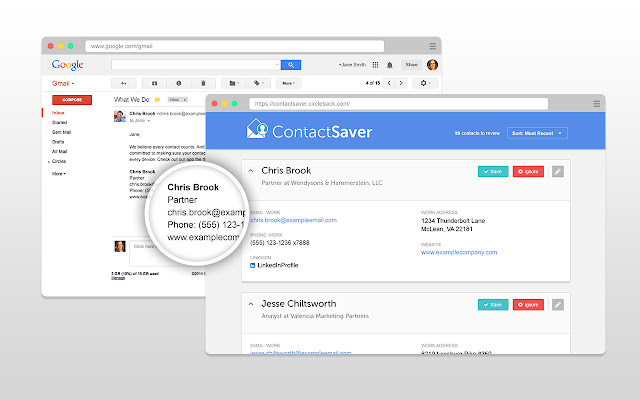 ContactSaver convert signatures into contacts from Chrome web store to be run with OffiDocs Chromium online ContactSaver convert signatures into contacts from Chrome web store to be run with OffiDocs Chromium online