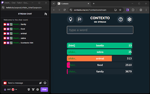 Contexto On Stream from Chrome web store to be run with OffiDocs Chromium online Contexto On Stream from Chrome web store to be run with OffiDocs Chromium online