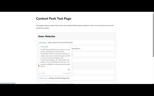 Context Peek from Chrome web store to be run with OffiDocs Chromium online Context Peek from Chrome web store to be run with OffiDocs Chromium online