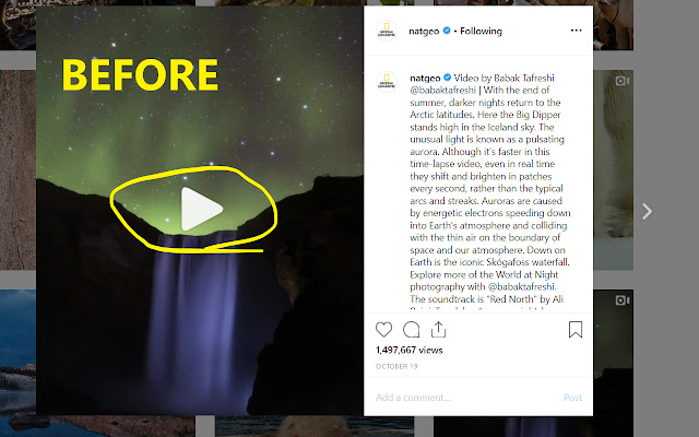 Controls for Instagram Videos from Chrome web store to be run with OffiDocs Chromium online Controls for Instagram Videos from Chrome web store to be run with OffiDocs Chromium online