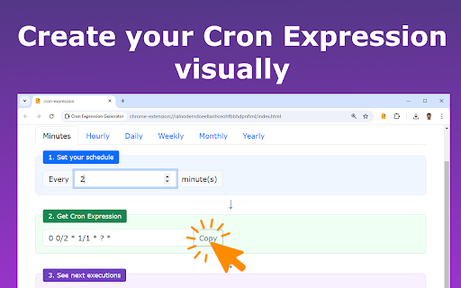 Cron Expression Generator from Chrome web store to be run with OffiDocs Chromium online Cron Expression Generator from Chrome web store to be run with OffiDocs Chromium online