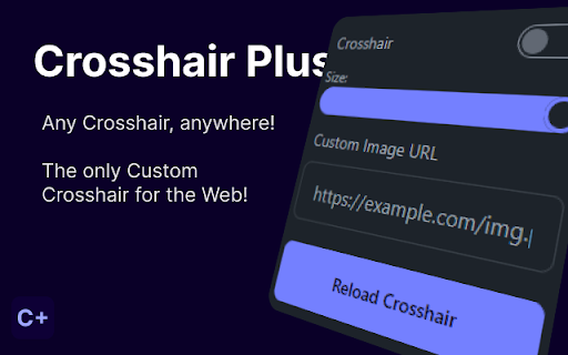 Crosshair Plus from Chrome web store to be run with OffiDocs Chromium online Crosshair Plus from Chrome web store to be run with OffiDocs Chromium online