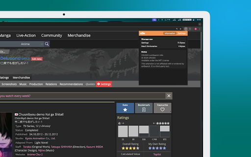 CRUGGs aniSearch Utils from Chrome web store to be run with OffiDocs Chromium online CRUGGs aniSearch Utils from Chrome web store to be run with OffiDocs Chromium online