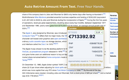 Currates Immersive Currency Converter from Chrome web store to be run with OffiDocs Chromium online Currates Immersive Currency Converter from Chrome web store to be run with OffiDocs Chromium online