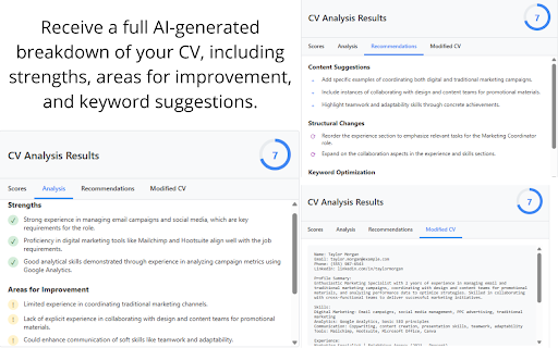 CV Tailor Assistant from Chrome web store to be run with OffiDocs Chromium online CV Tailor Assistant from Chrome web store to be run with OffiDocs Chromium online
