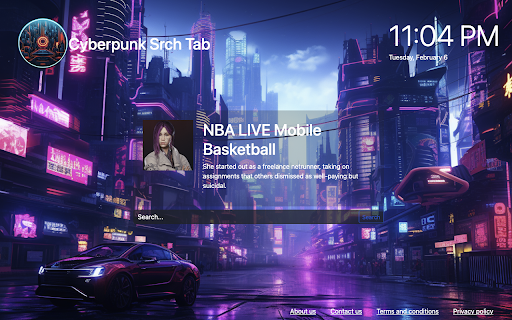 Cyberpunk Srch Tab from Chrome web store to be run with OffiDocs Chromium online Cyberpunk Srch Tab from Chrome web store to be run with OffiDocs Chromium online