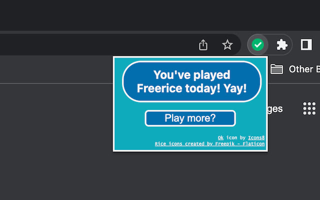 Daily Freerice Reminder from Chrome web store to be run with OffiDocs Chromium online Daily Freerice Reminder from Chrome web store to be run with OffiDocs Chromium online