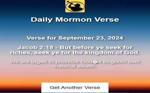 DailyMormon from Chrome web store to be run with OffiDocs Chromium online DailyMormon from Chrome web store to be run with OffiDocs Chromium online