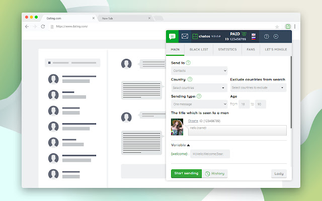 Dating Multi account chats / mails from Chrome web store to be run with OffiDocs Chromium online Dating Multi account chats / mails from Chrome web store to be run with OffiDocs Chromium online