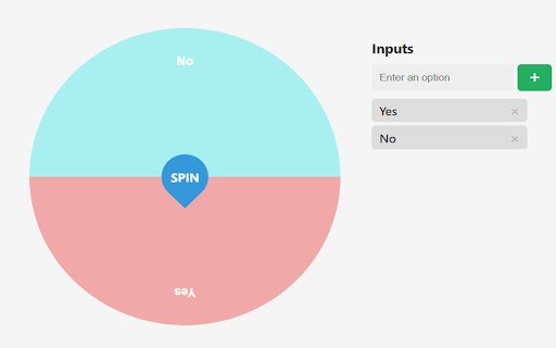 Decision Picker Wheel from Chrome web store to be run with OffiDocs Chromium online Decision Picker Wheel from Chrome web store to be run with OffiDocs Chromium online