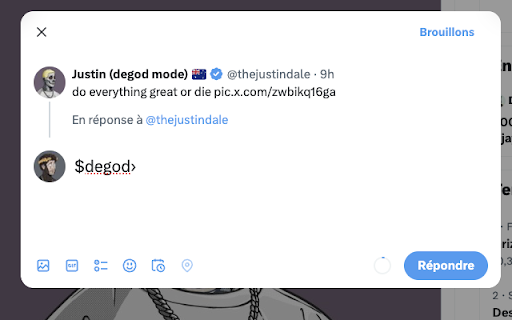 DeGod Reply Button from Chrome web store to be run with OffiDocs Chromium online DeGod Reply Button from Chrome web store to be run with OffiDocs Chromium online