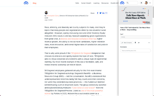 Degreed Extension from Chrome web store to be run with OffiDocs Chromium online Degreed Extension from Chrome web store to be run with OffiDocs Chromium online