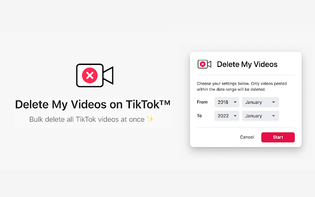 Delete All My Videos on TikTok™ from Chrome web store to be run with OffiDocs Chromium online Delete All My Videos on TikTok™ from Chrome web store to be run with OffiDocs Chromium online