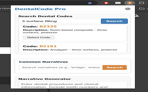 DentalCode Pro from Chrome web store to be run with OffiDocs Chromium online DentalCode Pro from Chrome web store to be run with OffiDocs Chromium online