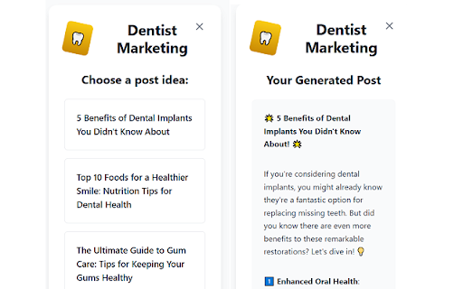 Dentist Marketing – Free Marketing Ideas for Dentists from Chrome web store to be run with OffiDocs Chromium online Dentist Marketing – Free Marketing Ideas for Dentists from Chrome web store to be run with OffiDocs Chromium online