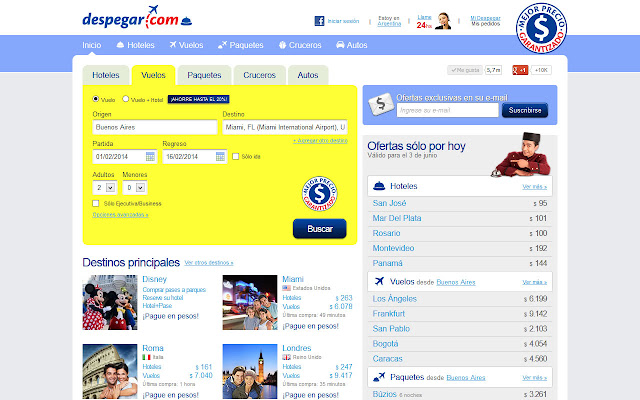 Despegar.com from Chrome web store to be run with OffiDocs Chromium online Despegar.com from Chrome web store to be run with OffiDocs Chromium online